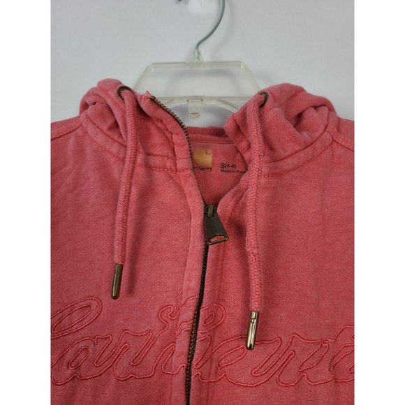 Carhartt Tops Carhartt Womens Pink Zip Up Hoodie Sweatshirt Poshmark